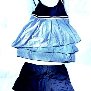 Blue/white two piece Swimsuit size Medium